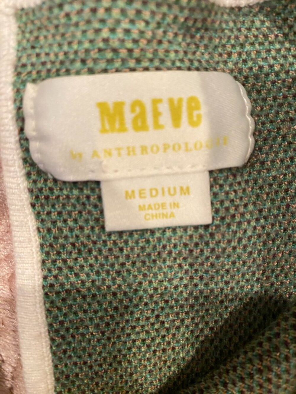 Anthropologie Maeve Harmon Jacquard Sweater Tee - Picture 7 of 7
